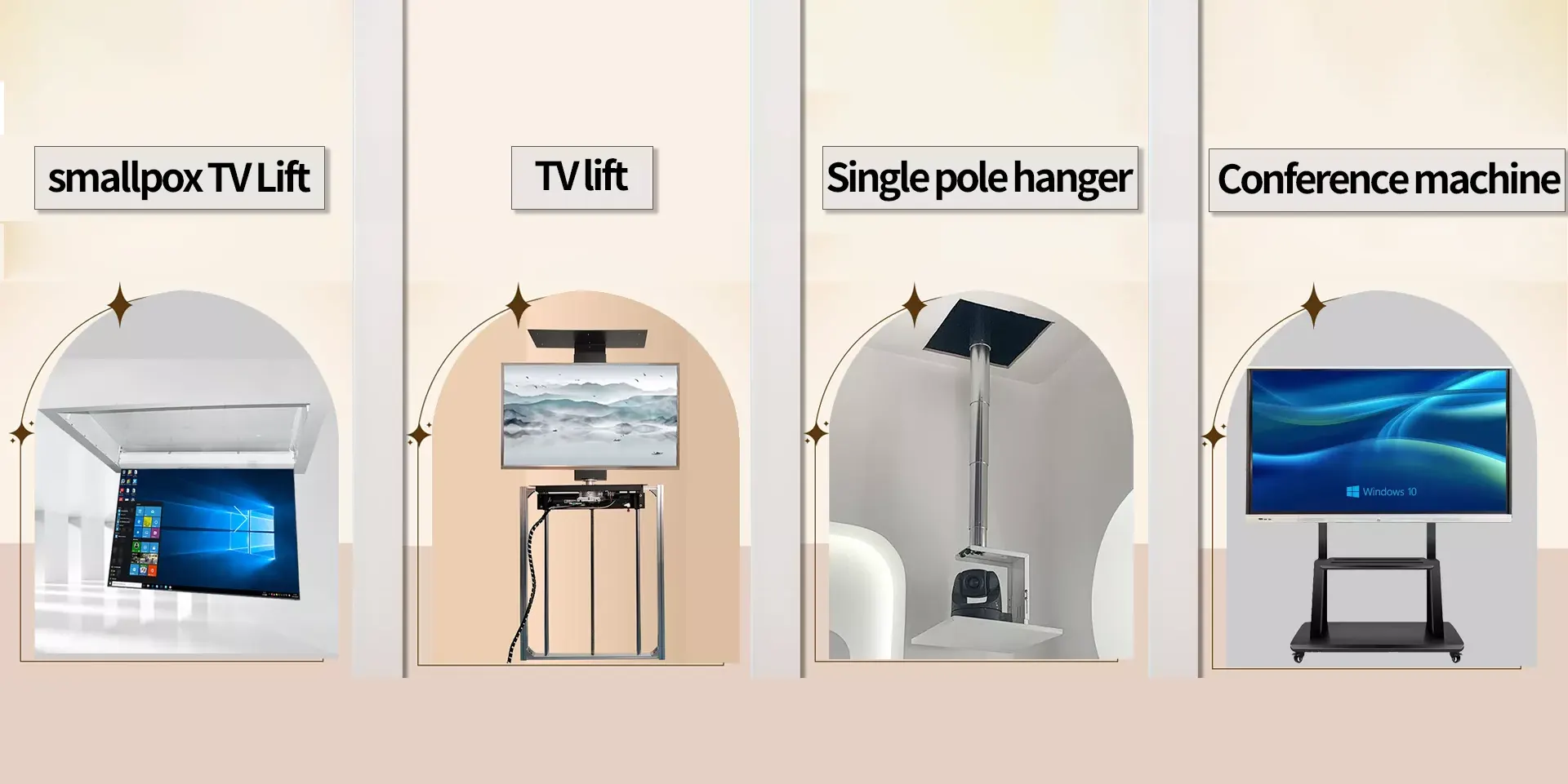 Fornitore di flipper per TV da soffitto